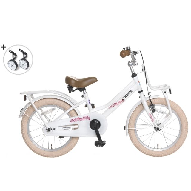 Popal Cooper 16 inch Meisjesfiets Wit